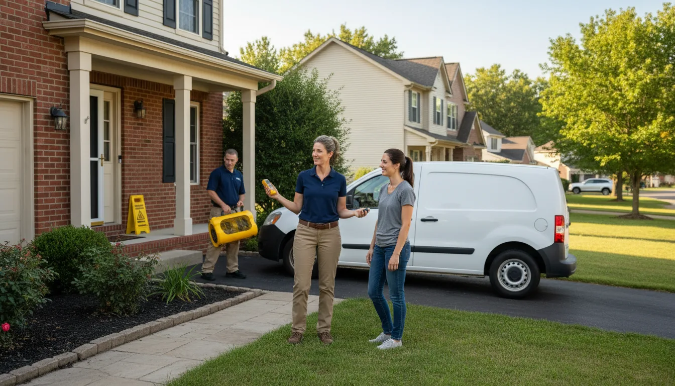 Water restoration image for Water Damage & Restoration Services in New Canton, VA